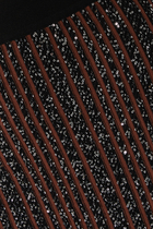 Partialized Knit Sequinned Mini Skirt