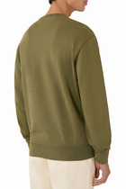 Diagonal Raised Fleece Crewneck Sweatshirt