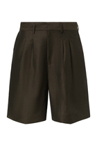  Wool Linen Tailored Shorts