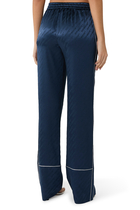 Jacquard Satin Pajama Pants 