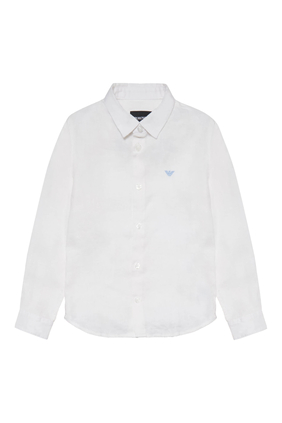 Kids Linen Button Up Shirt