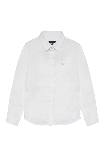 Kids Linen Button Up Shirt