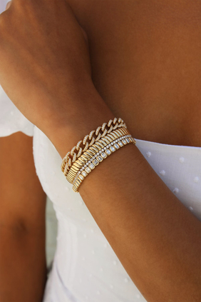 Classic Zoe Bracelet, 18k Yellow Gold
