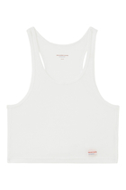 Cropped Racerback Tank Top