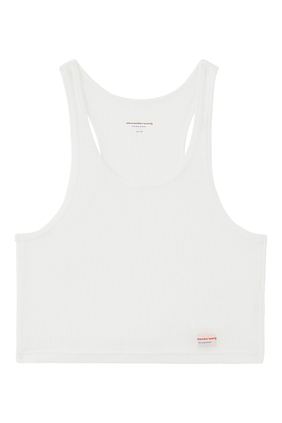 Cropped Racerback Tank Top