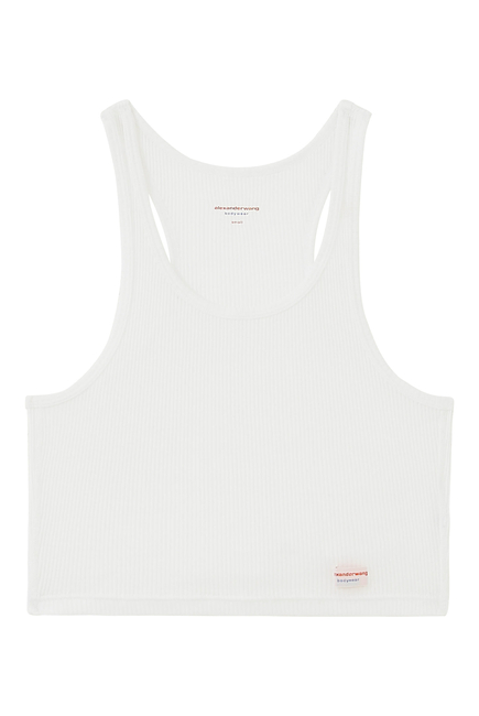 Cropped Racerback Tank Top