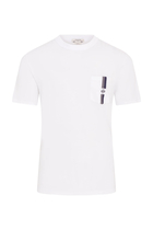 Chest Pocket Cotton Jersey Crewneck T-Shirt