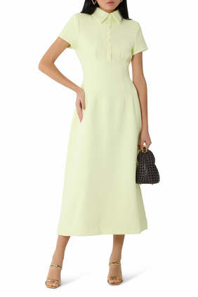 The Ultimate Muse Collared Midi Dress 