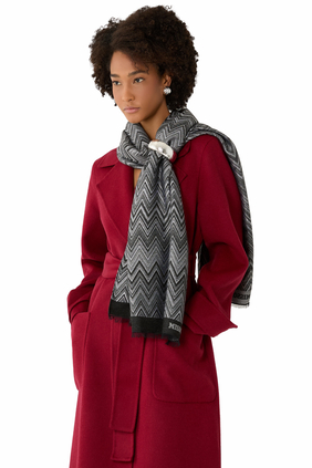 Zig Zag Knit Scarf 