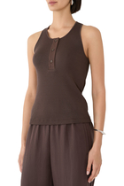  Henley Ribbed Top 