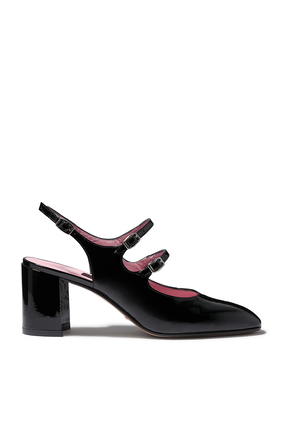  Banana Patent Leather 60 Slingback Mary Janes 