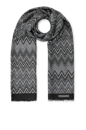 Zig Zag Knit Scarf 