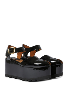 Elyse 90 Patent Platform Sandals