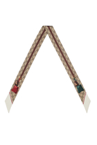 GG Valigeria Print Silk Neck Bow