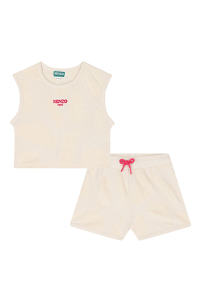 Kids Logo Terry Cloth Tank Top and Shorts