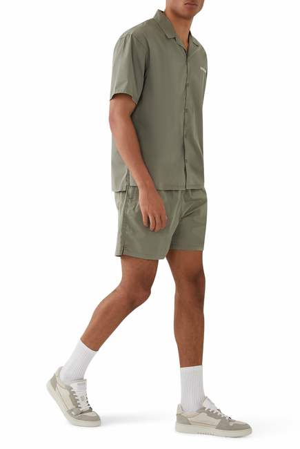 Script Camp Collar Shirt