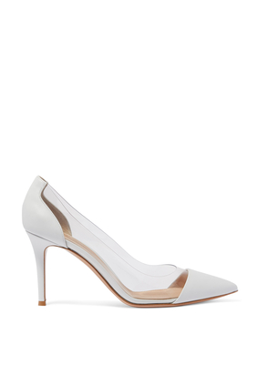 Leather & Plexi 85 Pumps