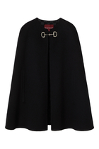 Wool and Silk Horsebit Cape