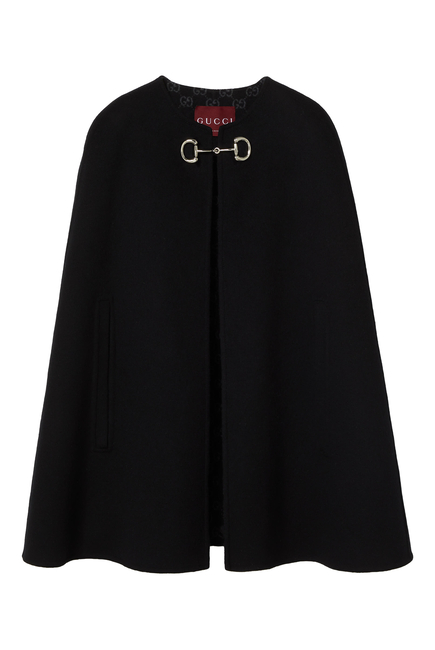 Wool and Silk Horsebit Cape
