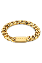 Logo Script Tag Chain Bracelet