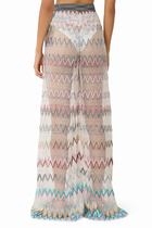 Mare Chevron Net Sequinned Wide-Leg Pants