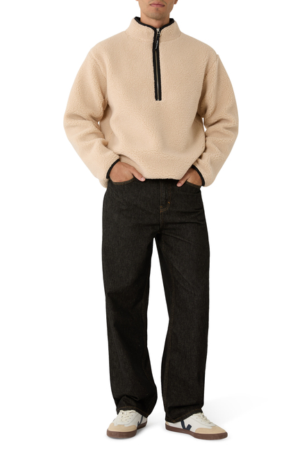 Half-Zip Wool Pile Fleece