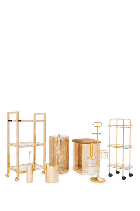Square Gold-Plated Trolley