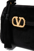 VSling Mini Velvet Top-Handle Bag