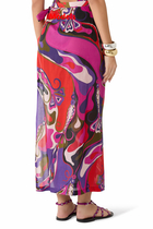 Orchidee Print Pareo Skirt 