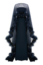 Cape Sleeve Gown