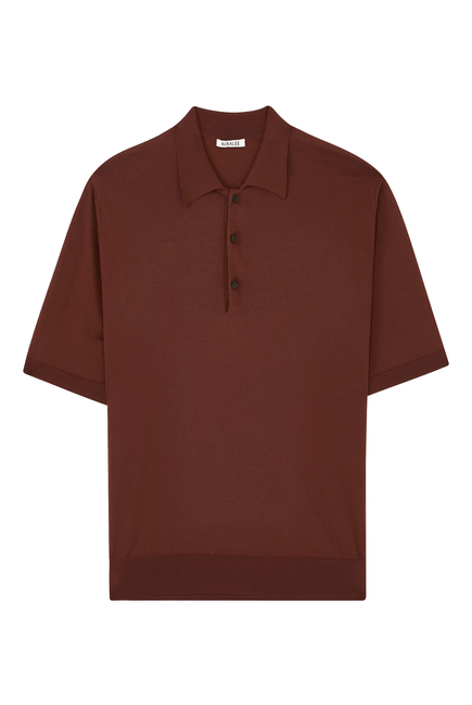 Super High Gauge Cotton Knit Polo