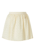 Kids Chevron Jacquard Mini Skirt