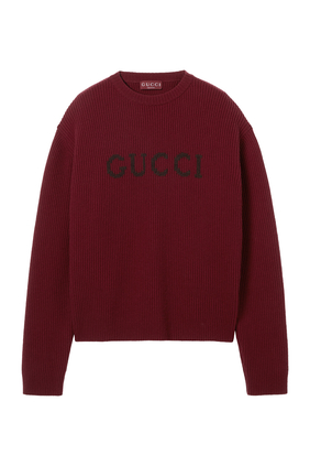 Wool Cashmere Rib Knit Sweater 