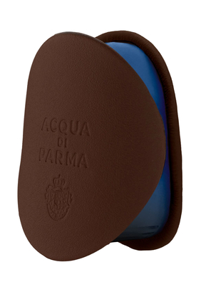 Car Diffuser - Calfskin Dark Brown with Azure Case