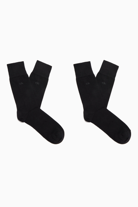 Logo Crew Socks, Set of 2