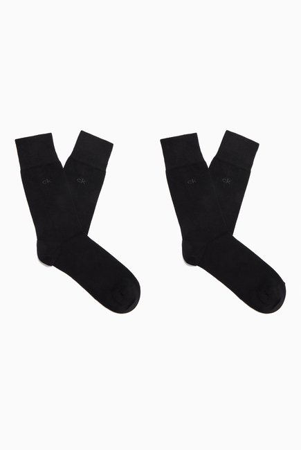 Logo Crew Socks, Set of 2