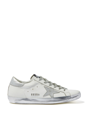Silver Sparkle Superstar Sneakers
