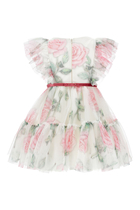 Kids  Floral Tulle Dress