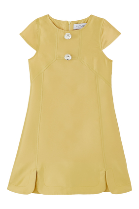 Kids Crystal-Button Dress