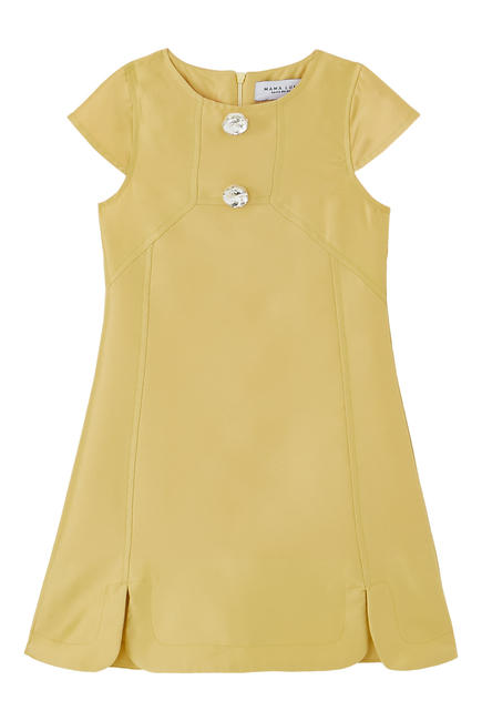 Kids Crystal-Button Dress