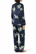 Lila Abalone Turquoise Floral Pyjamas