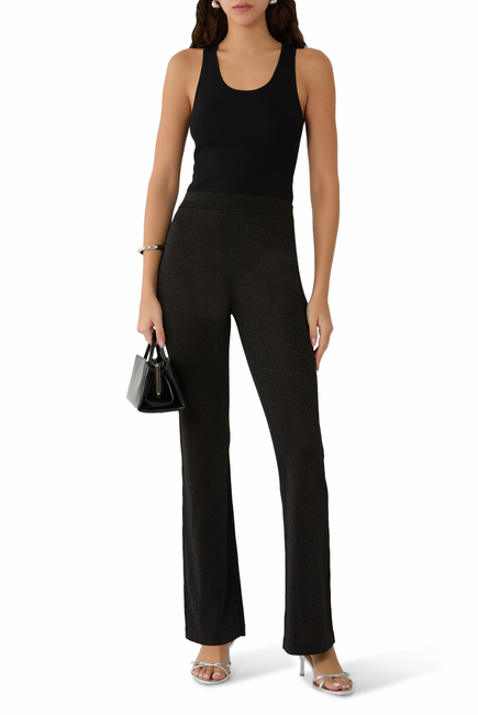 Vanise' Lurex Flared Pants