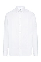 Slim Fit Plissé Evening Shirt