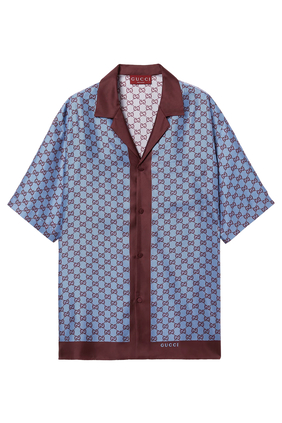 Printed Silk Twill Shirt