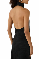 Open-Back Plissé Top