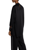 Double G Belt Satin Dress