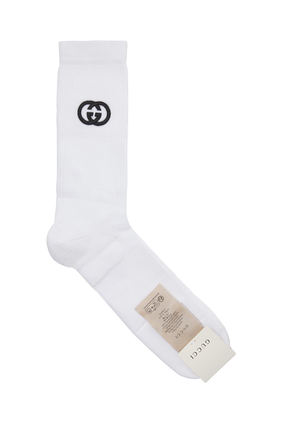 Interlocking G Cotton Blend Socks