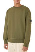 Diagonal Raised Fleece Crewneck Sweatshirt