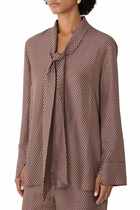  Adele Printed Silk Blend Blouse 