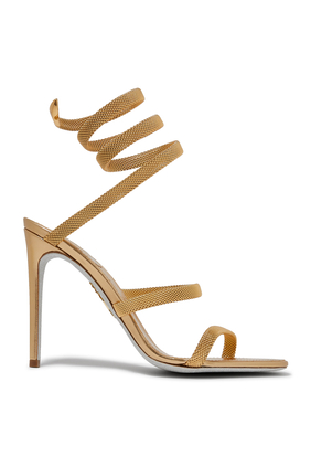  Cleo 105 Metallic Wrap Around Sandals